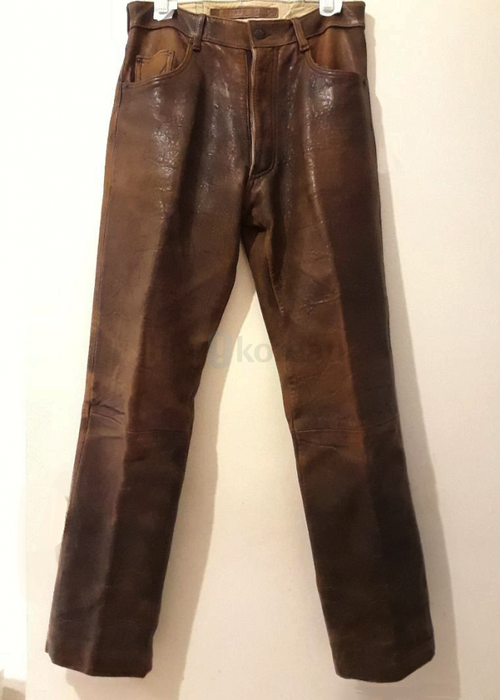 빈티지 가죽 바지-Vintage Genuine Distressed Leather Pants in Brooklyn, NY