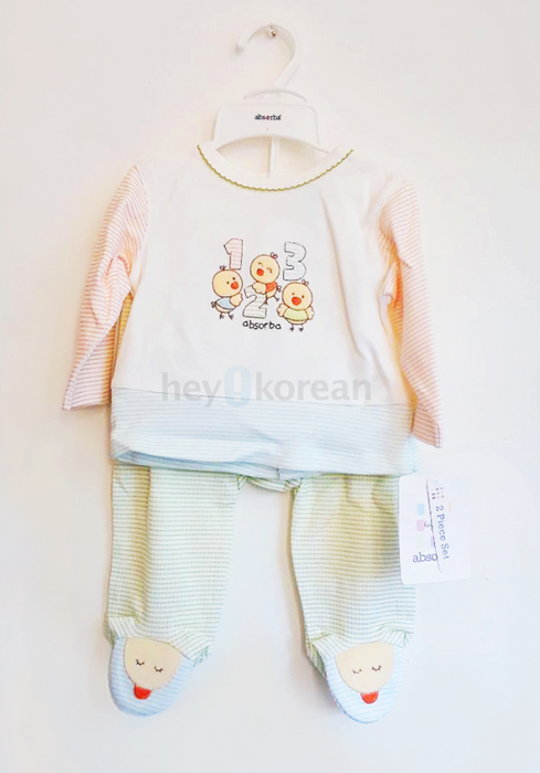 아가 Clothing : Absorba 2pc Set Baby Clothes (0~6 Months)