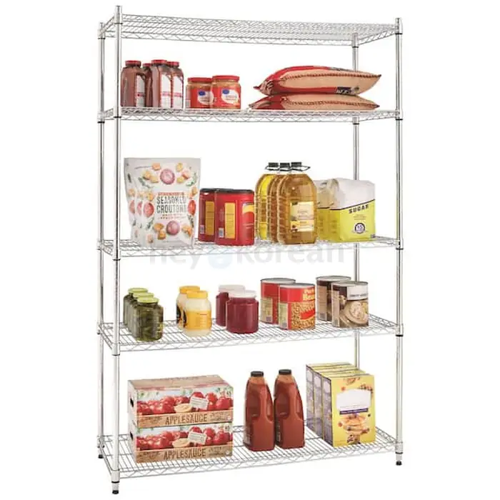 와이어 쉘브 5단 wire shelving 5 tier  48"x18"x72"  20개