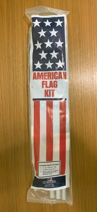 American Flag 3' x 5' 6 Ft. Pole Kit, 성조기 셋