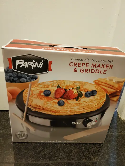 새제품) Parini 12” Electric Non-Stick CREPE Maker Griddle for Sale.