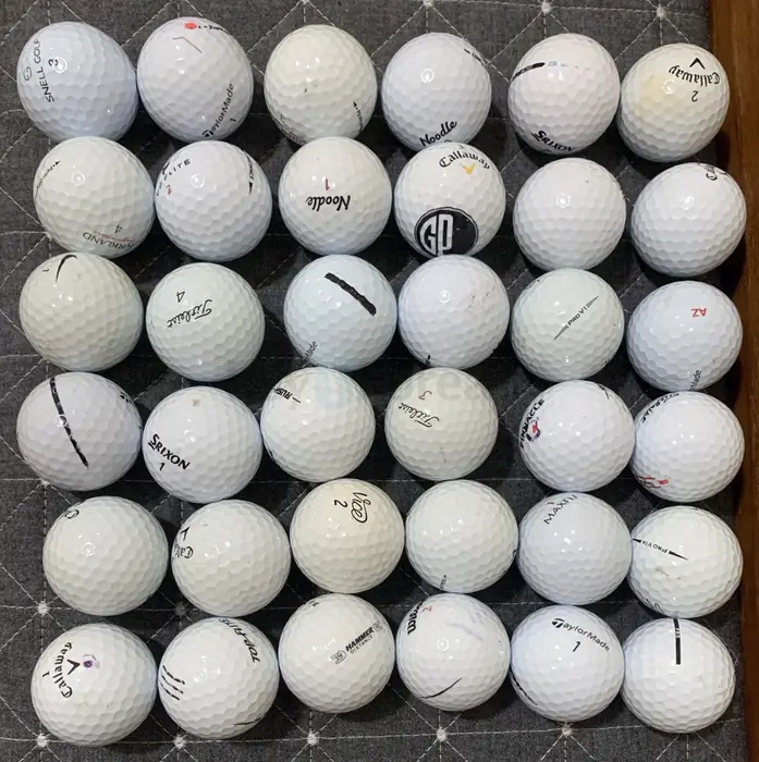 Recycled Golf Balls Mixed Brand "Grade B", 재활용 골프공 B 급 36개