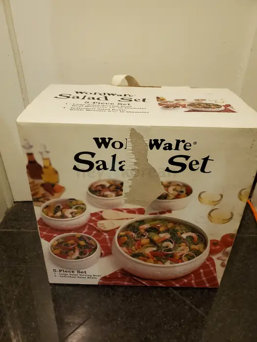 새제품) Wordware Salad Set 5 Piece Set for Sale.