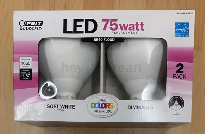 Feit 75w Replacement LED Flood Bulbs, Dimmable, 1065 Lumen, 2 Pack, LED 밝기조절 집중형 램프