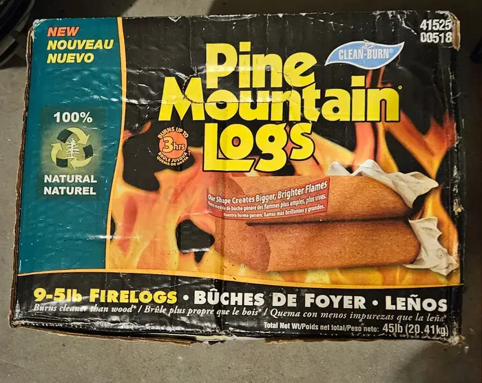 Pine mountain logs 1 box(New) in Queens, NY
