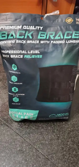 새제품)Back Brace w/ Reinforced 6-Stay Support for Relief & Mobility for Sale.
