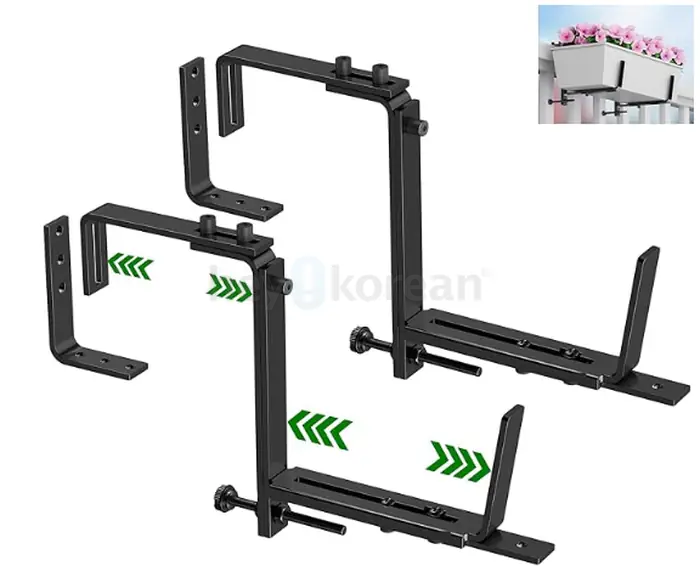 Heavy-Duty 화분 거치 브라켓 2개 (3set)