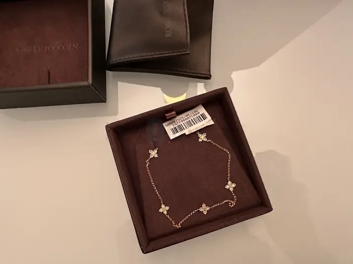 Roberto coin 18K 로즈골드 다이아몬드 목걸이
