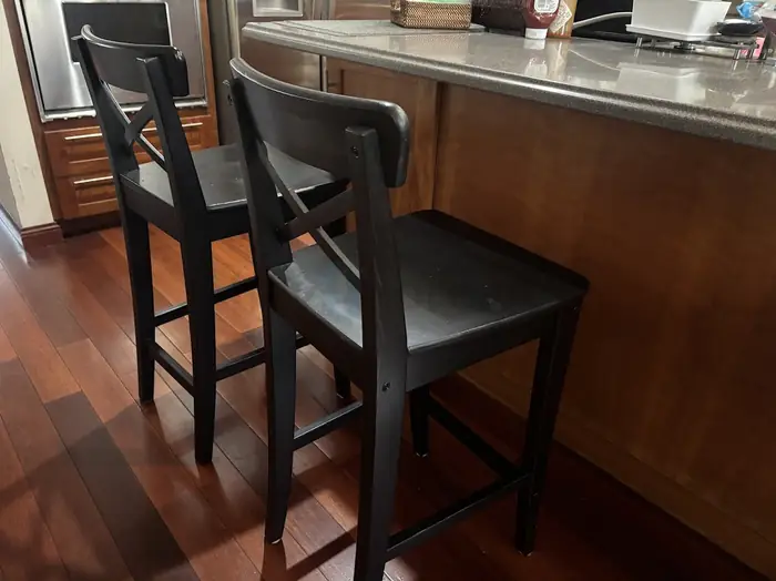 ikea INGOLF Bar stool with backrest