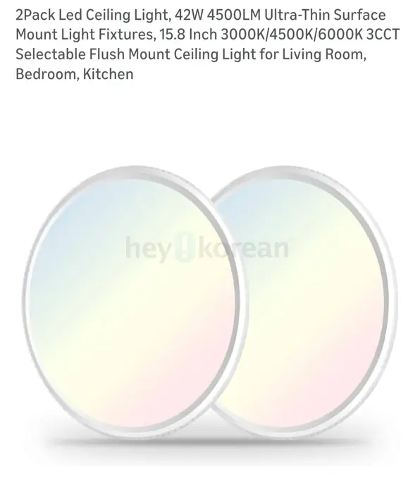 Selectable Flish mount Ceiling Light