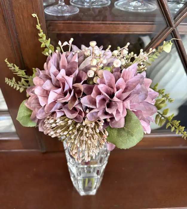 faux flower bouguet