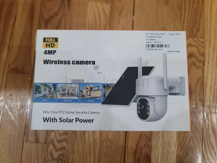 FHD 4MP Outdoor Wireless security camera with solar power