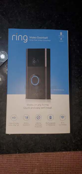 새제품) Ring Video Doorbell Smart Wifi Video Doorbell - Battery-