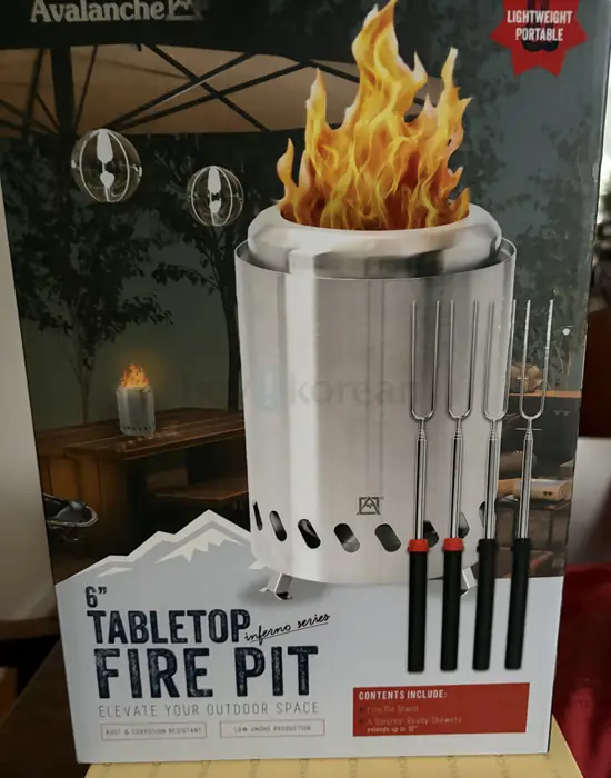 Camping Tabletop Fire Pit