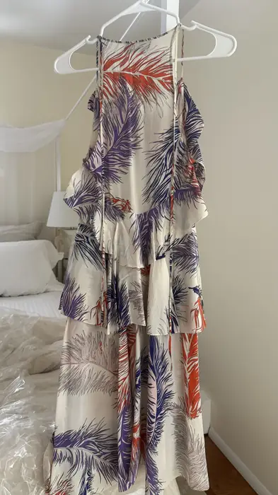 진품 Emilio Pucci 에밀리오 푸치 실크 러플 원피스 스몰