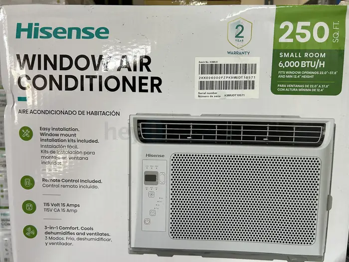 Hisense 6000BTU Window Air conditioner - NEW