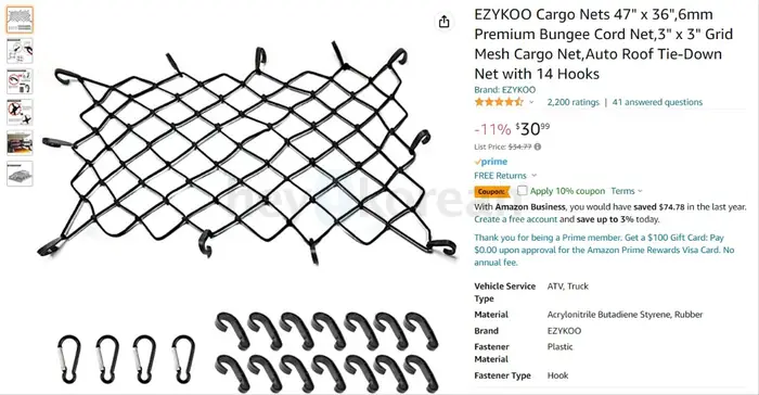 Tyger Roof Mounted Cargo Basket 판매합니다. (Cargo net 포함) in Bergen County, NJ
