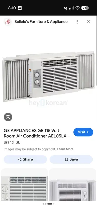 AC 5000 BTU works great. very cold air in Manhattan, NY