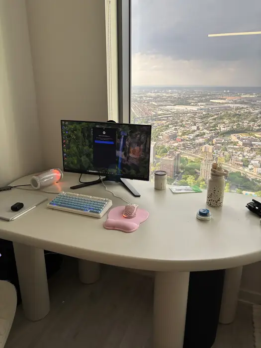 🖥️ 감성 화이트 테이블/데스크 63‘’  ✨ in Bergen County, NJ