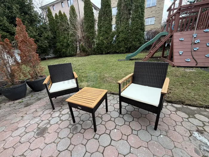 Outdoor patio table chair set in Bergen County, NJ