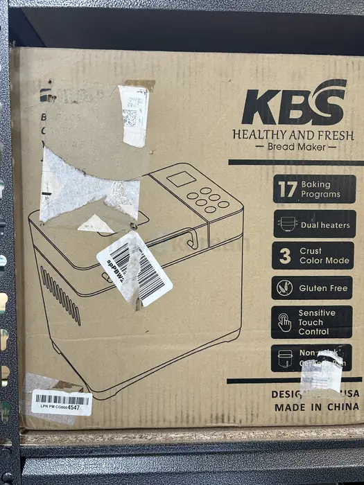 제빵기계 - KBS 710W 2LB Bread Maker Dual Heaters - NEW