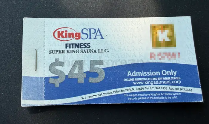 King Spa coupon book 판매합니다 ($590 Value). in Bergen County, NJ