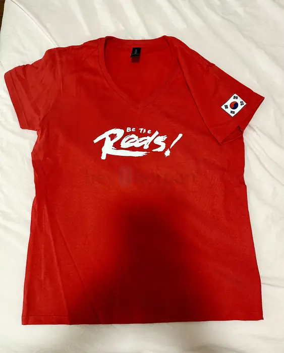 Korean Soccer Fan T Shirt for Woman in Bergen County, NJ