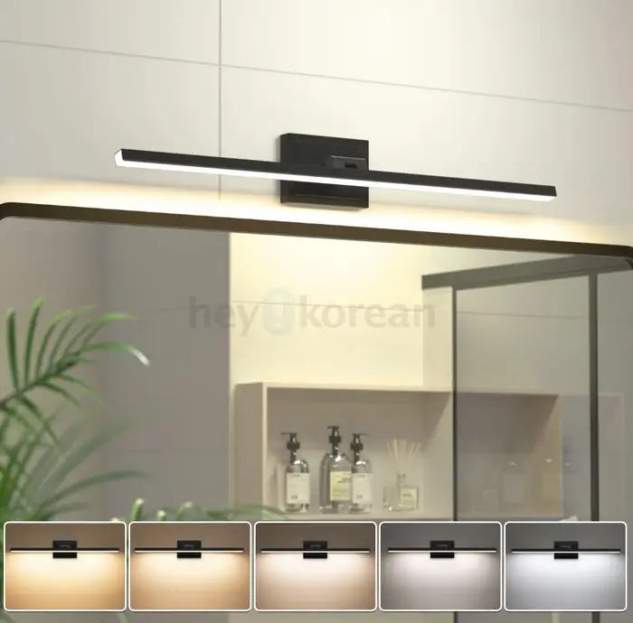 화장실 라이트 31.5in 18W Dimmable 5CCT LED Rotatable Black VOLISUN Modern in Bergen County, NJ