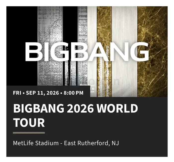 BigBang@MetLife Stadium in Queens, NY