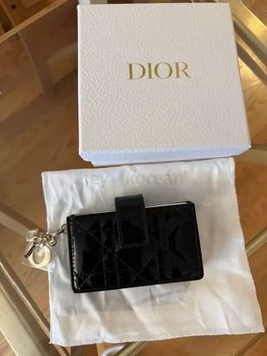 디올 Lady Dior Jasmine Card Holder New