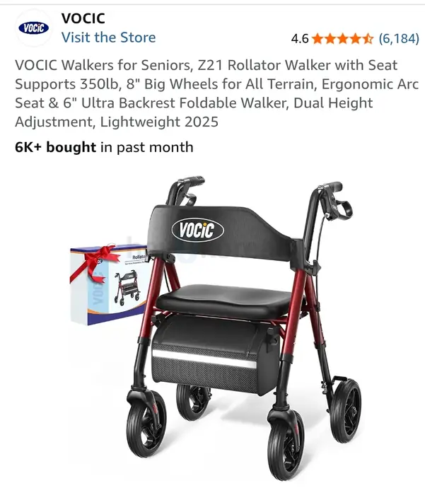 노인용 Rollator Walker (보행보조기)