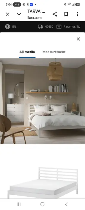 IKEA FULL SIZE BED FRAME( 이케아 훌싸이즈 베드 후레임) in Bergen County, NJ