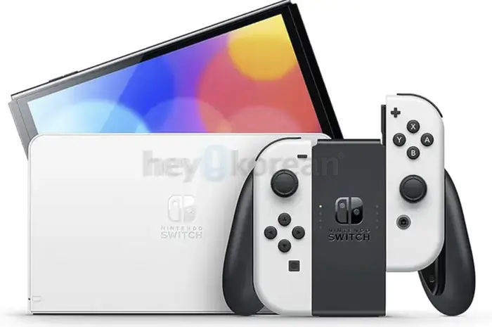 Nintendo Switch OLED White 닌텐도 스위치 OLED + 동물의숲 + 링피트