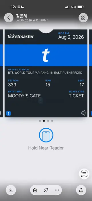 BTC tickets in Bergen County, NJ