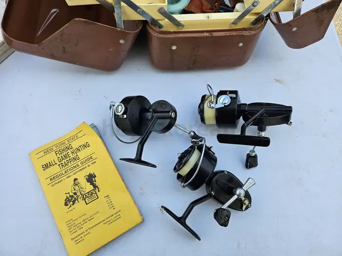 Vintage 1950s-1980s Fisherman's Complete Estate Lot - Everything Pictured Included