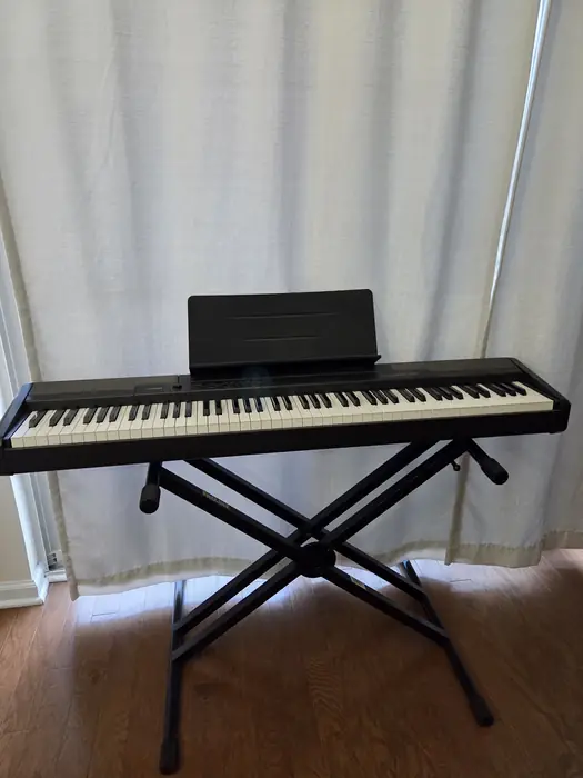 Casio CDP-100 88-Key Weighted Digital Piano w/ Stand - Great for Beginners