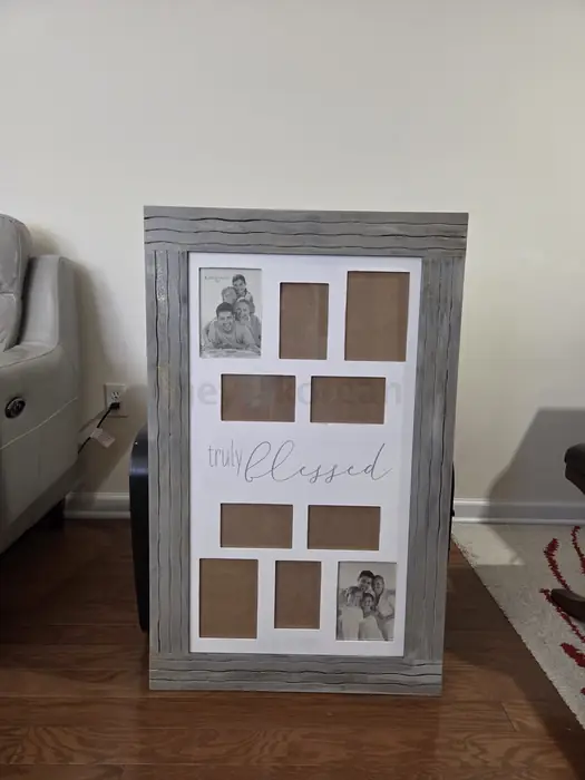Kirkland's 'Truly Blessed' Farmhouse Collage Picture Frame - Holds 9 Photos