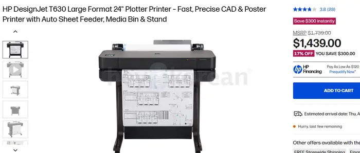 무빙세일- Cad & Poster Printer, Portable Air Conditioner & Printer ink