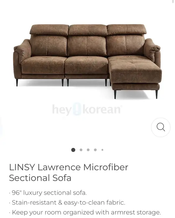긴 소파 L-shaped sectional sofa / couch