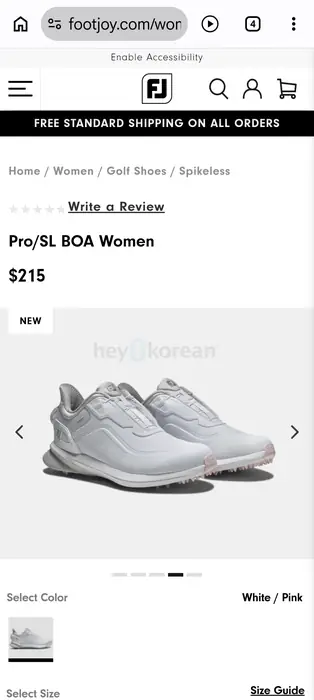 Footjoy pro/sl boa women