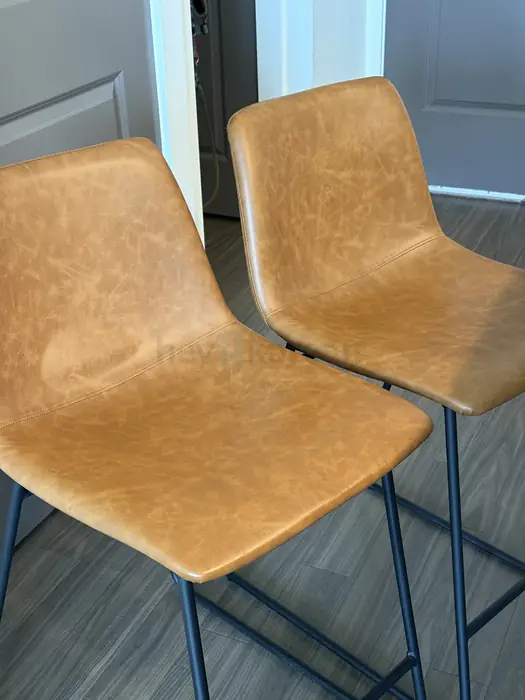 Bowden Faux Leather Counter Height Barstool 2개(바스툴, 카운터체어)