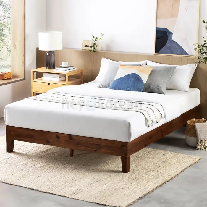 Amaryne Solid Wood Platform Bed,Brumback 70 " velvet Square Arm Sofa