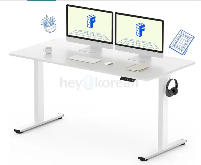 [60% OFF] FLEXISPOT 55" Electric Standing Desk — White
