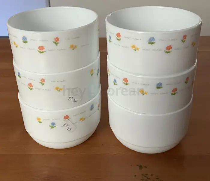 한국제품) 코닝 밥그릇 6개 새것