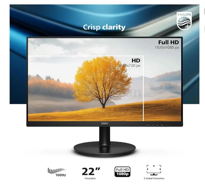 [33% OFF] 🖥️ Philips 22" FHD Monitor