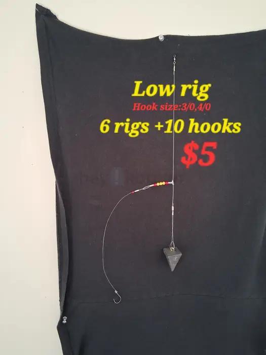6 Low rigs+10 hooks