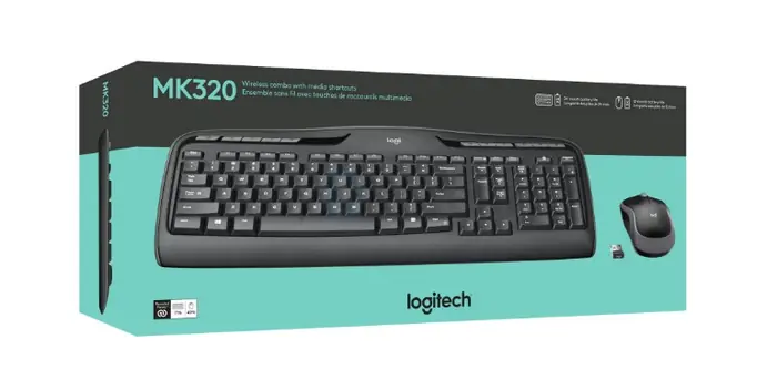 NEW Logitech Wireless Keyboard and Mouse Combo MK320