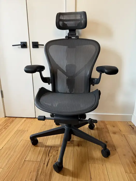 Herman Miller Aeron Remastered B 사이즈 풀옵션 + 헤드레스트 / 최상급 / Ridgewood 픽업
