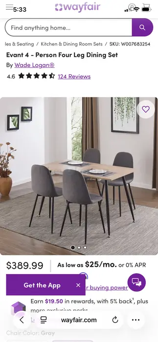 테이블$Chair4개