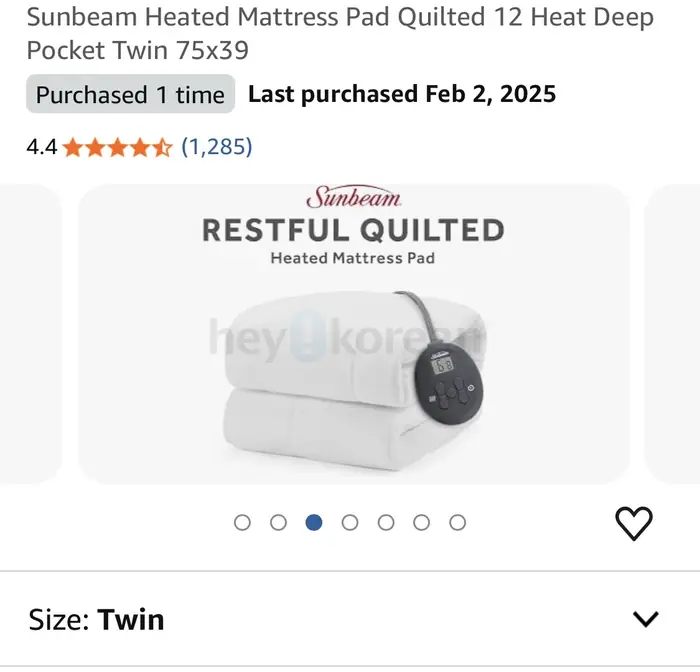 Sunbeam heat bedding, 수납함 in Bergen County, NJ